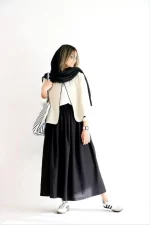 ست دوتیکه وست و دامن زارا مدل سرمه