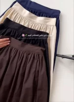 ست دوتیکه وست و دامن زارا مدل سرمه
