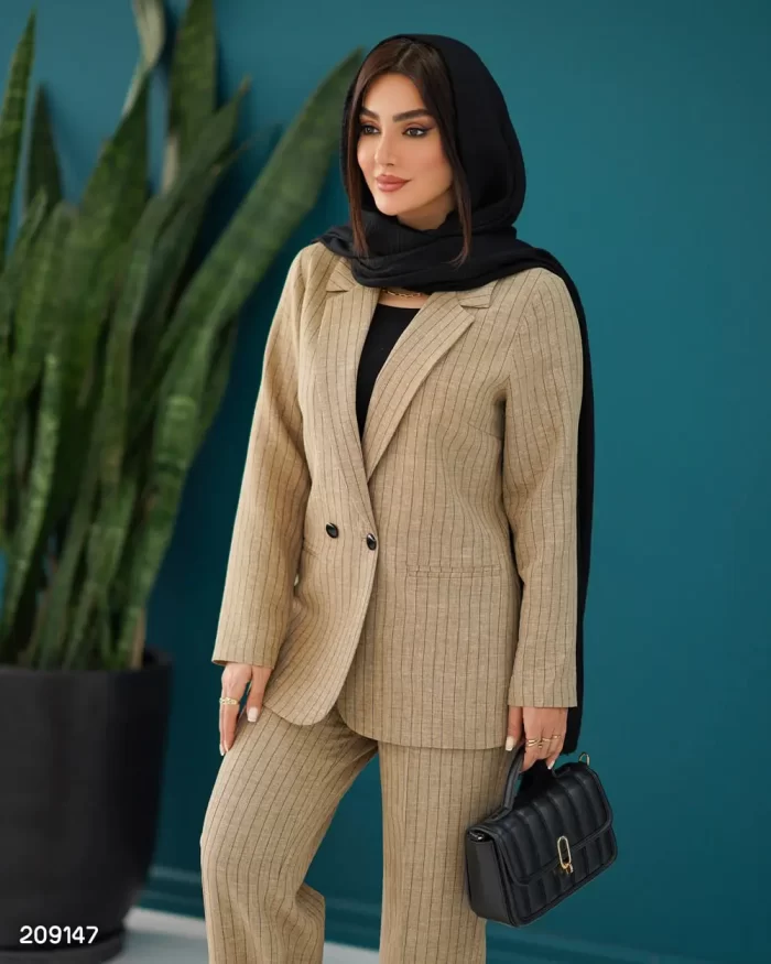 کت و شلوار زنانه مدل آزاده